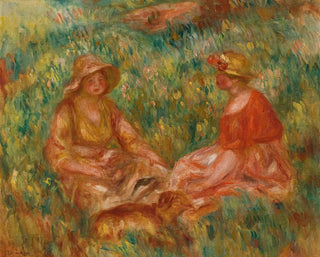 Zwei Frauen im Gras - Pierre-Auguste Renoir — Ansicht des Kunstwerks