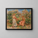 Zwei Frauen im Garten in Cagnes - Pierre-Auguste Renoir — gerahmtes Bild an der Wand