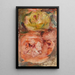Zwei Rosen - Pierre-Auguste Renoir — gerahmtes Bild an der Wand