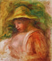 Frau mit Hut - Pierre-Auguste Renoir — Ansicht des Kunstwerks