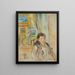 Frau in einem Interieur - Pierre-Auguste Renoir — gerahmtes Bild an der Wand