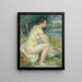 Frau nackt in einer Landschaft - Pierre-Auguste Renoir — gerahmtes Bild an der Wand