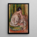 Frau im orientalischen Kostüm - Pierre-Auguste Renoir — gerahmtes Bild an der Wand