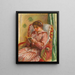Gabrielle liest - Pierre-Auguste Renoir — gerahmtes Bild an der Wand