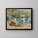 Jungen nackt in den Felsen, Guernsey - Pierre-Auguste Renoir — gerahmtes Bild an der Wand
