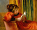Mädchen beim Lesen - Pierre-Auguste Renoir — Ansicht des Kunstwerks