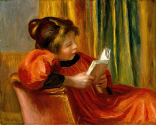 Mädchen beim Lesen - Pierre-Auguste Renoir — Ansicht des Kunstwerks