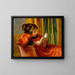 Mädchen beim Lesen - Pierre-Auguste Renoir — gerahmtes Bild an der Wand