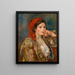 Mädchen in spanischer Jacke - Pierre-Auguste Renoir — gerahmtes Bild an der Wand