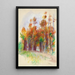 Bosquet d'arbres - Pierre-Auguste Renoir — gerahmtes Bild an der Wand
