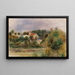 Häuser in einem Park - Pierre-Auguste Renoir — gerahmtes Bild an der Wand