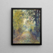 In den Wäldern - Pierre-Auguste Renoir — gerahmtes Bild an der Wand