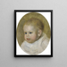 Jean Renoir im Medaillon - Pierre-Auguste Renoir — gerahmtes Bild an der Wand