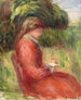 Junge sitzende Frau - Pierre-Auguste Renoir — Ansicht des Kunstwerks