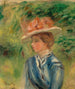 Junge Frau mit Blumenhut - Pierre-Auguste Renoir — Ansicht des Kunstwerks