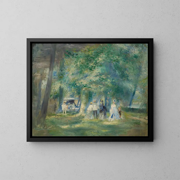 La fête de Saint-Cloud - Pierre-Auguste Renoir — gerahmtes Bild an der Wand