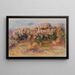 Landschaft La Gaude - Pierre-Auguste Renoir — gerahmtes Bild an der Wand