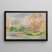 Landschaft II - Pierre-Auguste Renoir — gerahmtes Bild an der Wand