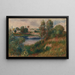 Landschaft bei Vétheuil - Pierre-Auguste Renoir — gerahmtes Bild an der Wand