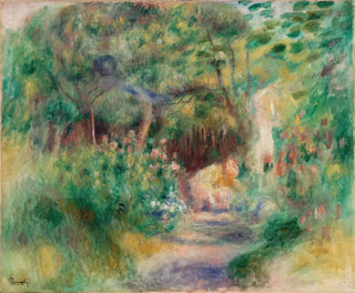 Landschaft mit Frau beim Gärtnern - Pierre-Auguste Renoir — Ansicht des Kunstwerks