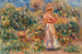 Landschaft mit Frau in Rosa und Weiß - Pierre-Auguste Renoir — Ansicht des Kunstwerks