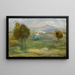 Landschaft mit Häusern in Cagnes-sur-Mer - Pierre-Auguste Renoir — gerahmtes Bild an der Wand