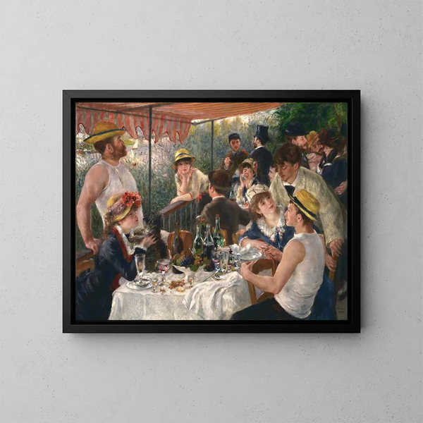 Frühstück der Kanuten - Pierre-Auguste Renoir — gerahmtes Bild an der Wand