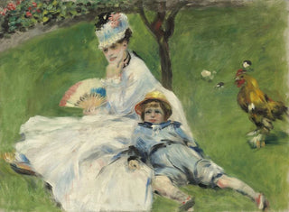Madame Monet und ihr Sohn - Pierre-Auguste Renoir — Ansicht des Kunstwerks