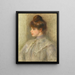Madame Powers née Suzanne Noël - Pierre-Auguste Renoir — gerahmtes Bild an der Wand