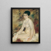 Nach dem Bad - Pierre-Auguste Renoir — gerahmtes Bild an der Wand