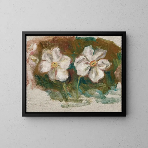 Narcissen, Fragment des Fries des zweiten Rahmens von Madame de Gala - Pierre-Auguste Renoir — gerahmtes Bild an der Wand