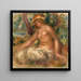 Akt sitzend - Pierre-Auguste Renoir — gerahmtes Bild an der Wand