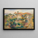 Landschaft mit Häusern - Pierre-Auguste Renoir — gerahmtes Bild an der Wand