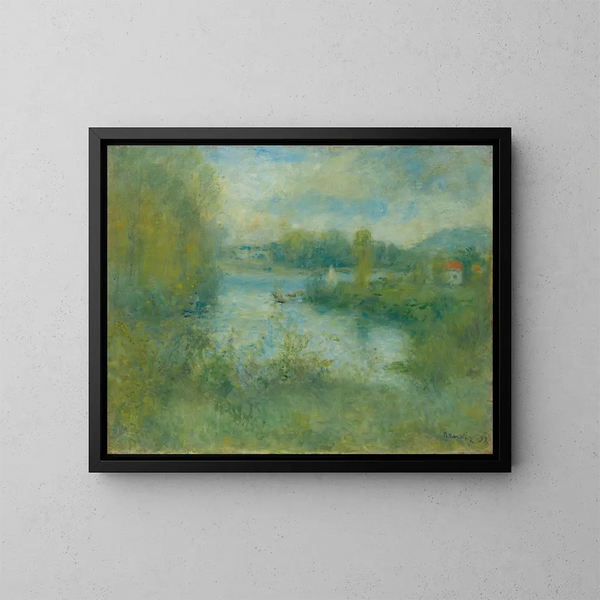 Petit bras de la Seine à Argenteuil - Pierre-Auguste Renoir — gerahmtes Bild an der Wand