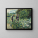 Blumen pflücken - Pierre-Auguste Renoir — gerahmtes Bild an der Wand