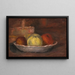 Pommes dans un plat et panier - Pierre-Auguste Renoir — gerahmtes Bild an der Wand