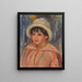 Portrait von Claude Renoir, Sohn von Pierre Renoir - Pierre-Auguste Renoir — gerahmtes Bild an der Wand