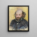 Portrait von Cézanne - Pierre-Auguste Renoir — gerahmtes Bild an der Wand