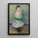 Portrait von Jeanne Durand-Ruel Portrait von Mlle J - Pierre-Auguste Renoir — gerahmtes Bild an der Wand
