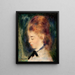 Portrait einer Frau - Pierre-Auguste Renoir — gerahmtes Bild an der Wand