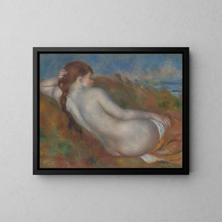 Akt liegend - Pierre-Auguste Renoir — gerahmtes Bild an der Wand