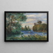 Flusslandschaft - Pierre-Auguste Renoir — gerahmtes Bild an der Wand