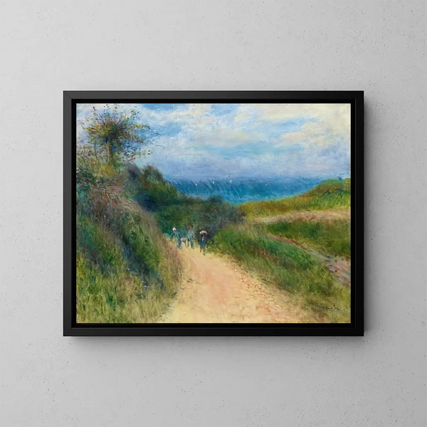 Route de Berneval - Pierre-Auguste Renoir — gerahmtes Bild an der Wand