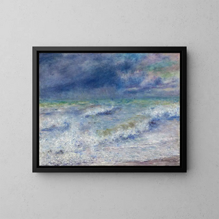 Meeres-Gemälde - Pierre-Auguste Renoir — gerahmtes Bild an der Wand
