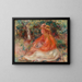 Frau sitzend - Pierre-Auguste Renoir — gerahmtes Bild an der Wand