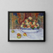 Stillleben mit Pfirsichen - Pierre-Auguste Renoir — gerahmtes Bild an der Wand