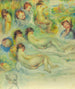 Studien von Pierre Renoir seiner Mutter Aline Charigot nackt und Landschaft - Pierre-Auguste Renoir — Ansicht des Kunstwerks