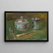 Zuckerschale, Becher, Löffel und Messer - Pierre-Auguste Renoir — gerahmtes Bild an der Wand
