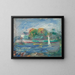 Die blaue Fluss - Pierre-Auguste Renoir — gerahmtes Bild an der Wand