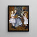 Die Mädchen von Catullus reparieren - Pierre-Auguste Renoir — gerahmtes Bild an der Wand